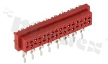 Złącze do PCB; w rastrze 1.27mm; 16-stykowe; montaż: THT; żeńskie; kątowe