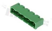 Pluggable terminal block; pitch 7.50mm; 5-ways; male; vertical pin header; closed type; UL 300V/15A; TUV:320V/20A