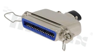 Złącze centronics żeńskie; do kabla; 36-stykowe; proste