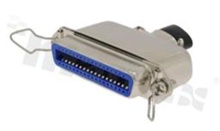 Centronics connector; female; for cable; 36 contacts; straight