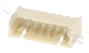 Header for PCB; pitch 1.25mm; 7-contacts; THT; male; top entry; 125V/1A