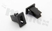 Oprawka diody LED; średnica LED 2x5.0mm; czarna