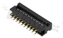 Złącze kablowe do PCB; w rastrze 2.54mm; 20-stykowe; do przewodu wstążkowego AWG#26-#28