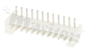 Header for PCB; pitch 2.00mm; 12-contacts; THT; male; side entry; 100V/2A