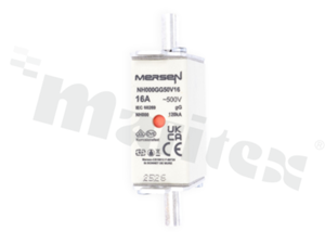 Bezpiecznik NH000, gG, 500VAC/250VDC, 16A, podwójny wskaźnik