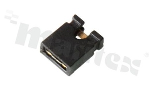 Mini-Jumper; height 6.0mm; pitch 2.00mm; open cover; black