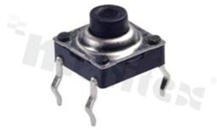 Przełącznik Tact Switch; SMD; wymiary korpusu: 7.2x7.2; h=7.0mm; wodoszczelny; o sile nacisku 200gf; przycisk okrągły