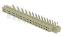 Din connector; female; type Q; 64 contacts; right angle