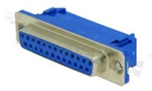 D-Sub Connector; female; male; without thread; 25 contacts