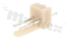 Header for PCB; pitch 2.54mm; 2-contacts; THT; male; top entry; 250V/3A