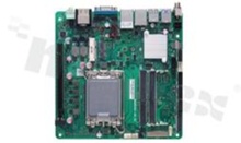 Thin Mini-ITX SBC with LGA1700 12th Gen Intel Core i9/i7/i5/i3; HDMI; VGA; LVDS; USB 3.2; M.2; and Dual GbE LAN