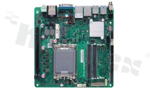 Thin Mini-ITX SBC with LGA1700 12th Gen Intel Core i9/i7/i5/i3; HDMI; VGA; LVDS; USB 3.2; M.2; and Dual GbE LAN