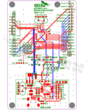Zestaw Startowy GD32F310K8T6; ARM Cortex-M4; USB mini; RESET KEY; USER KEY; LED; GD-Link; Arduino