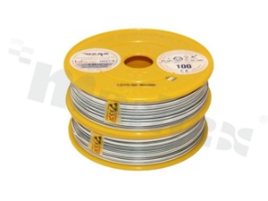 Przewód pojedynczy LGY/H05V-K; z wielodrutową miedzianą żyłą; biały/czarny; przekrój 0.50mm2; AWG 20; 500V; -40+105 st.C; 100m.