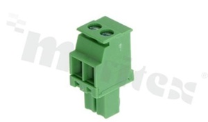 Listwa zaciskowa rozłączalna; w rastrze 3.50mm; 2-torowa; żeńska; na przewód 0.5-1.50mm2 (28-16AWG); kierunek wtykania prostopadły do osi przewodów; styki z fosforobrązu; mosiężna klatka; UL 300V/8A