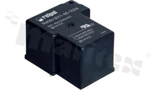 Electromagnetic relay; contact rating current 40A; coil voltage 24VDC; changeover contact (1P) 40A/30VDC;40A/240VAC