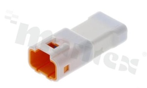 Korpus złącza kablowego; w rastrze 2.00mm; 4-stykowego; męskie; na przewód AWG#22-26; 100V/3A