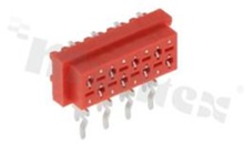 Low profile PCB connector; pitch 1.27mm; 8-contacts; THT; female; side entry