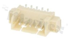 Header for PCB; pitch 1.25mm; 5-contacts; SMD; male; top entry; 125V/1A