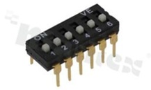 Przełącznik DIP Switch; THT; 6-sekcyjny; raster 2.54mm