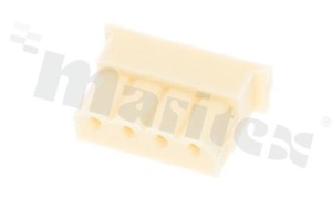 Korpus złącza kablowego; w rastrze 2.50mm; 4-stykowego; żeńskie; na przewód AWG#22-28; 250V/3A