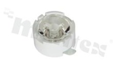 Lens for LED high power; angle: 15 degrees ; Number of LEDs: 1; Dimensions: round 13.5mm; Height: 6.65mm; material: PMMA; Fastening: frame