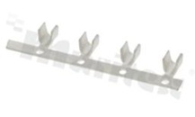 Końcówka blaszkowa; mosiężna; zaciskana na przewodzie skrętce 0.75 - 1.25mm2; długość 4.9mm