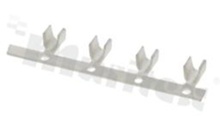 Wire splice; brass; 0.75-1.25mm2; length: 4.9mm