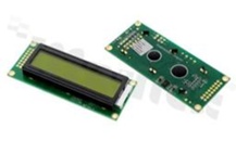 Wyświetlacz LCM; LCD znakowy; 16x2 znaków; STN pozytywowy żółto-zielony Y/G ; z żółto-zielonym Y/G podświetleniem LED; kąt patrzenia 6:00;  dodatklowa czcionka English-Japanese;