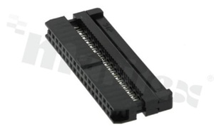 IDC connector; pitch 2.00mm; 34-contacts; female; for ribbon cable AWG#26-#28