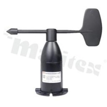 Wind direction sensor WM-RK110-01; Range: 360deg.; Supply Voltage: 12-24VDC; Resolution:22.5deg.(16 direction); Output: RS485; Main material: aluminum and stainlees steel; Ingress protection: IP65; Cable lenght: 1500mm