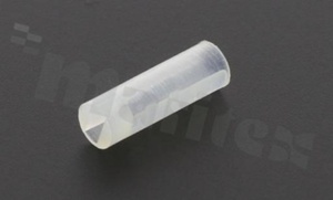 Podstawka pod diodę LED; średnica LED 3.0mm; wysokość A=12.5mm; bezbarwna