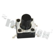 Tact Switch; SMD; dimensions 6.0x6.0; h=15.0mm; vertical; operating force 250gf; button: round