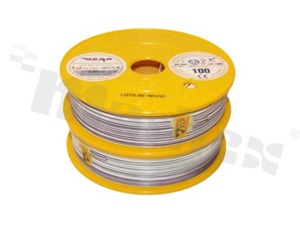 Przewód pojedynczy LGY/H05V-K; z wielodrutową miedzianą żyłą; biały/fioletowy; przekrój 0.50mm2; AWG 20; 500V; -40+105 st.C; 100m.