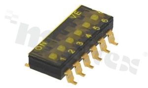 Przełącznik DIP Switch; SMD; 7-sekcyjny; raster 2.54mm