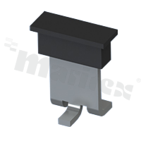 Flat terminal; 6.1x0.81mm; SMT; tinned brass