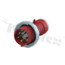 416P6W; Wtyk na przewód; zasilający AC 3-fazowe; męskie; 16A; 415VAC; IP67; seria Tough&Safe
