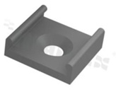 NPROFILE-H-P-G0, holder plastikowy, ciemnoszary, do profili ALU1, ALU2, ALU3, ALU4 oraz nProfile 2 RoHS