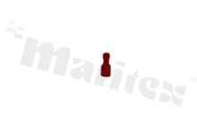 Flat terminal; 4.75mm; 0.5mm; female; 0.5-1.5mm2; crimped; for cable; insulated; tinned; brass; red; Imax 10A; L=20mm