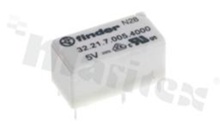Przekaźnik elektromagnetyczny; prąd znamionowy 6A; napięcie cewki 5VDC; pojedynczy styk przełączny (1C); moc cewki 200mW; 3A/30VDC; 6A/250VAC