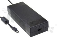 Zasilacz impulsowy; biurkowy; medyczny; 180W; 12V; 15A; 80-264VAC; 113-370VDC