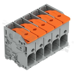 Listwa zaciskowa do PCB; przewód-płytka; na przewód 0.2 - 6.0 mm2; raster 7.5 mm; 5-torowa.; Push-in; szary; 600V/31A