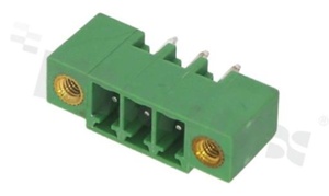 Listwa zaciskowa rozłączalna; w rastrze 3.81mm; 3-torowa; męska; pionowa; z zaczepem śrubowym; UL 300V/10A; TUV:300V/10.5A