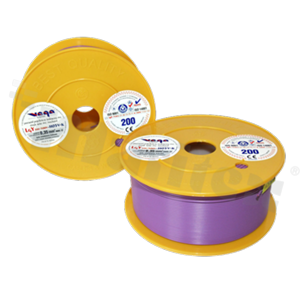 Przewód pojedynczy LGY/H05V-K; z wielodrutową miedzianą żyłą; fioletowy; przekrój 0.35mm2; AWG 22; 500V; -40+105 st.C; 200m.