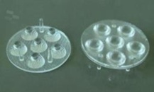 Soczewka do diod LED high power; kąt rozsyłu: 25 stopni FWHM; ilość diod: 6; rozmiar: okrąg 73.2mm; wysokość: 19.7mm; rodzaj materiału: PMMA; PC; sposób mocowania: klej