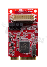 Karta rozszerzeń mPCIe -> ekranowany port LAN; temp. pracy: 0+70 st.C