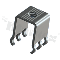 Screw terminal; M5x10.00; vertical; THT; without screw
