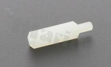 Tulejka dystansowa; plastikowa; sześciokątna; gwint M2 .5x0.45 wewnętrzny-zewnętrzny; wysokość dystansu 13.0mm