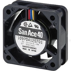 Wentylator; DC; 12VDC; 40x40x15mm; 0.18m3/min; 28.0dB.