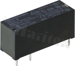 Przekaźnik elektromagnetyczny; prąd znamionowy 8A; napięcie cewki 5VDC; pojedynczy styk przełączny (1C); 8A/24VDC; 8A/250VAC